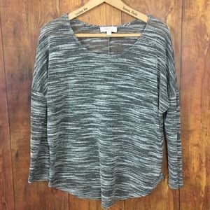 Olive & Oak Heather Gray Scoop neck Sweater